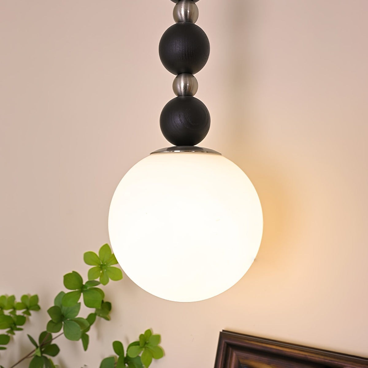 Golie minimalistisk pendellampa i trä
