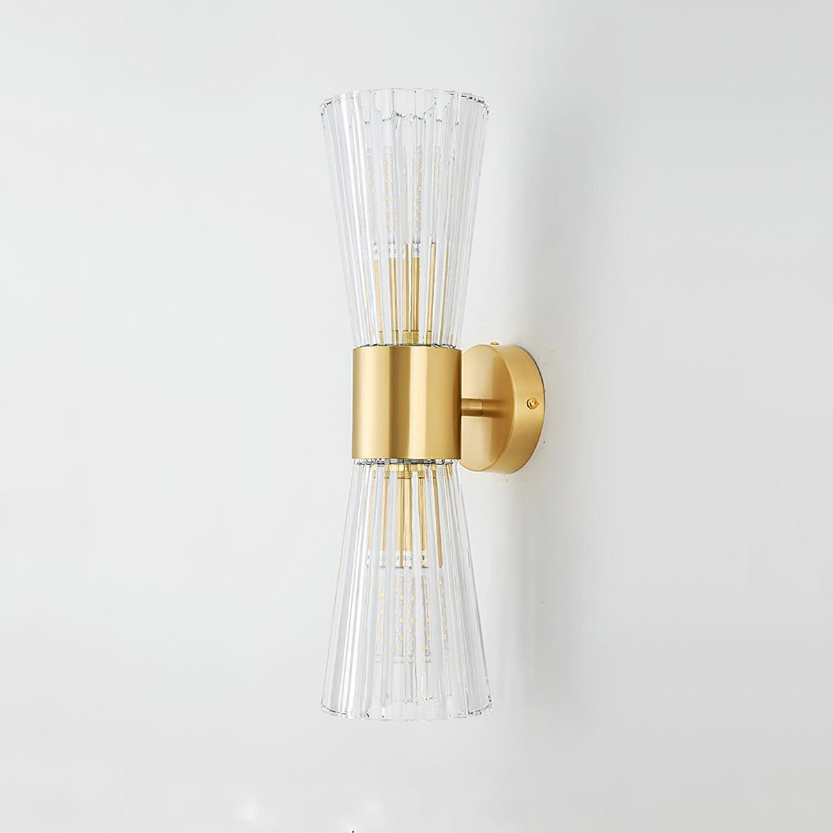 Candeeiro de parede artístico Cyrinenne em cristal