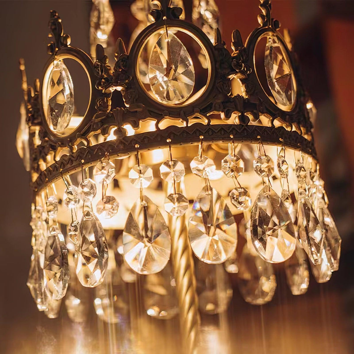Glee vintage kristallbordslampa