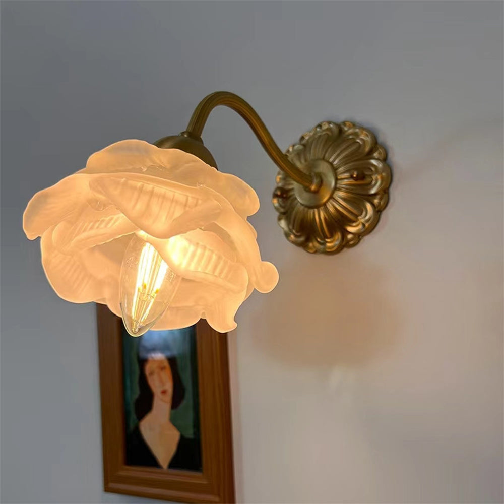 Arisha vintage-tyylinen metallinen lasisisäseinävalaisin, makuuhuoneeseen/olohuoneeseen