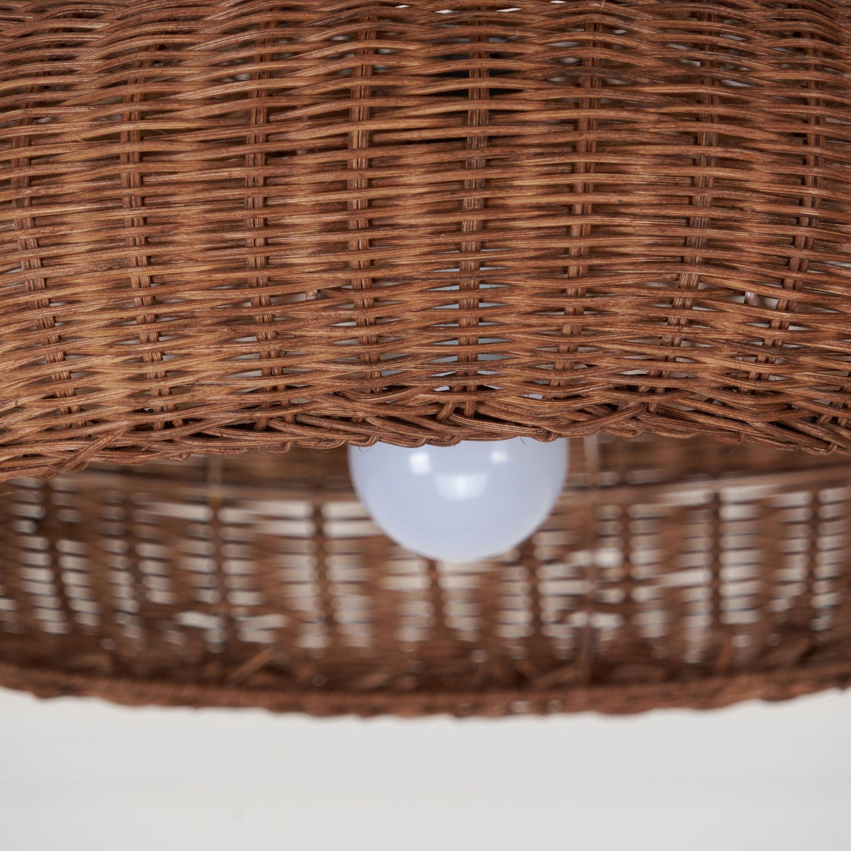 Socan vintage pendellampe i rattan