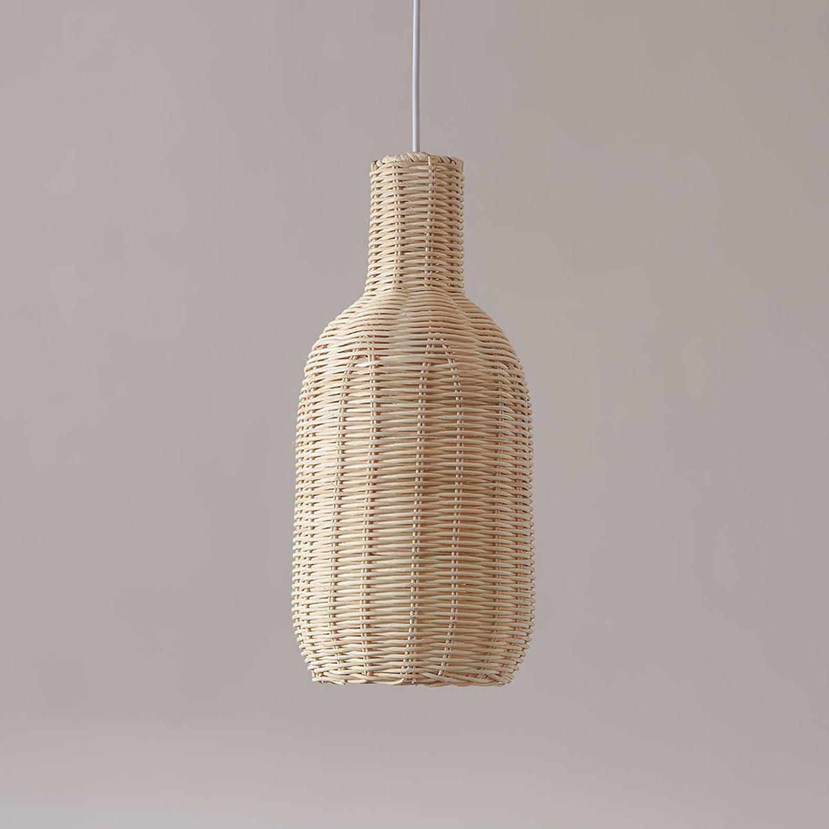 Socan vintage pendellampe i rattan