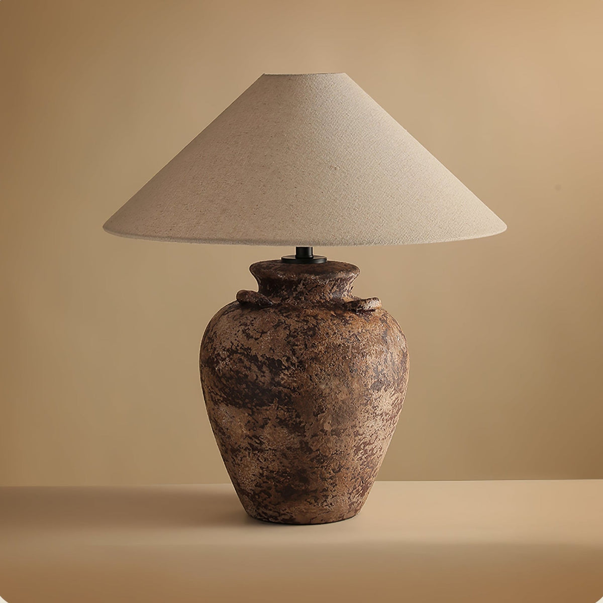Mirisaya vintage bordlampe i stof