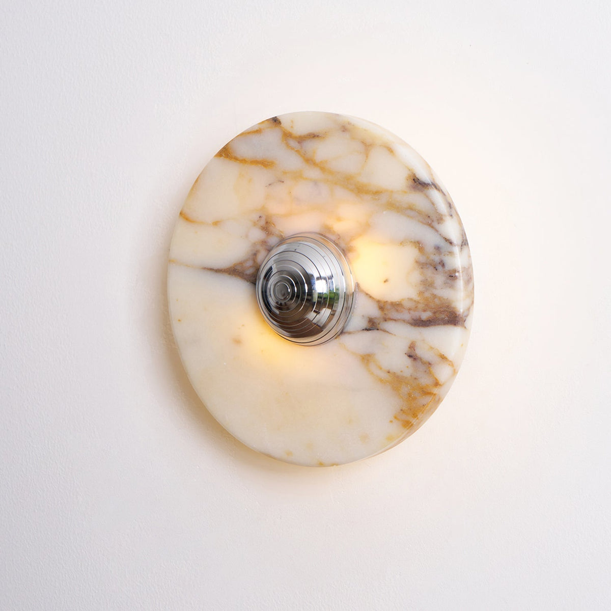 Vägglampa med marmorskiva, LED, modern belysningsarmatur, flera färger