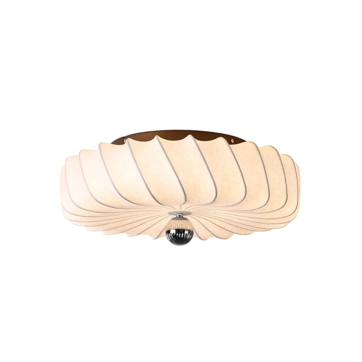 Zelore pendellampe med hvirveldesign i stof og bronze
