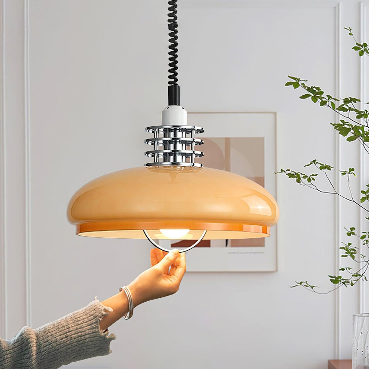 Candeeiro suspenso de vidro Ulaearae Nordic Art Classic