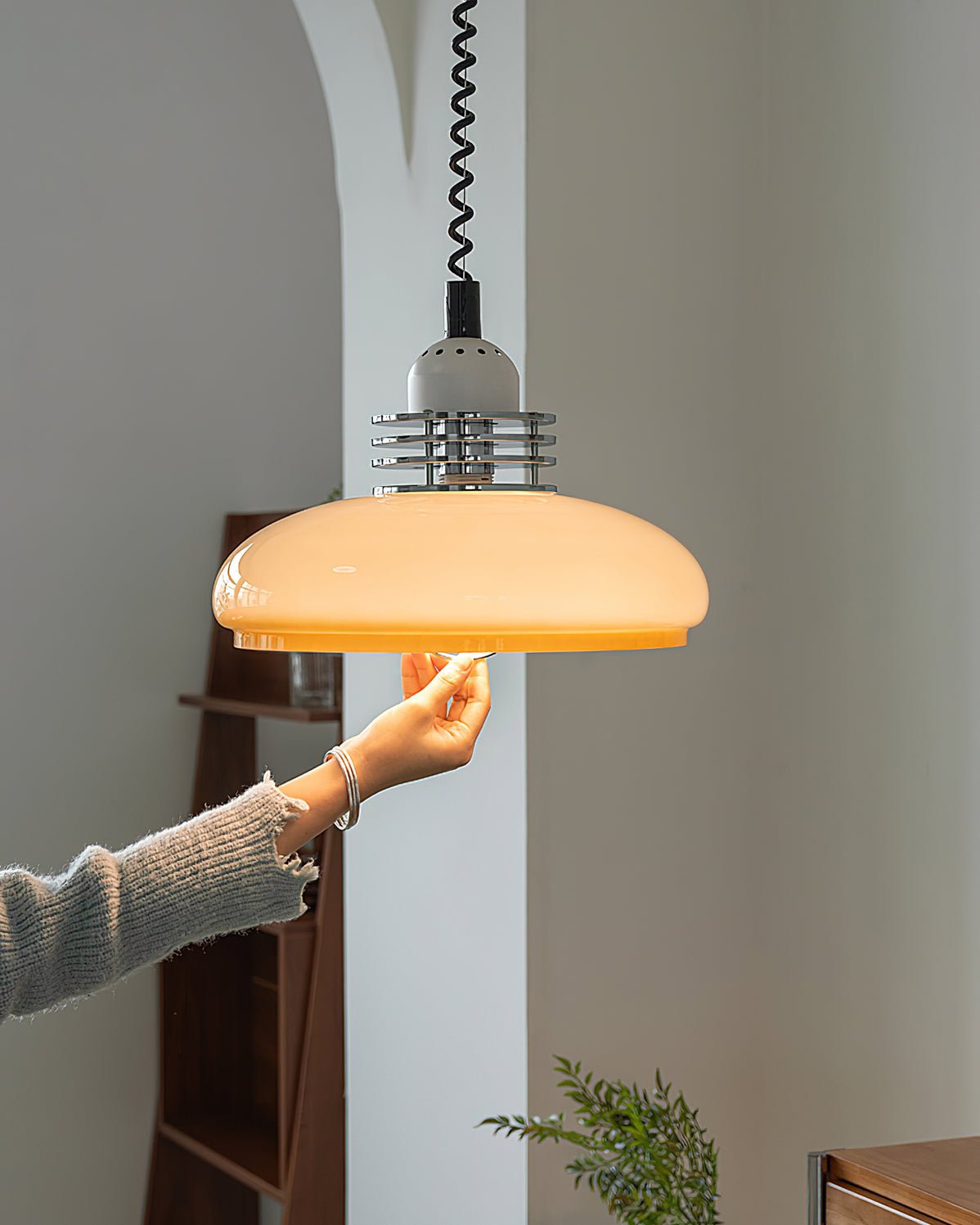 Candeeiro suspenso de vidro Ulaearae Nordic Art Classic