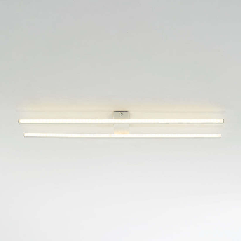 Arisha Modern Minimaliste Flush Mount Ceiling Light, Double-Linear