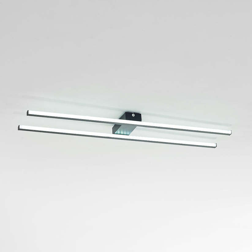 Arisha Modern Minimaliste Flush Mount Ceiling Light, Double-Linear
