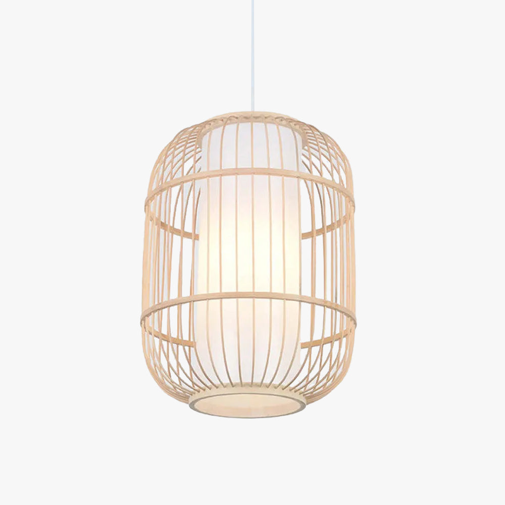 Taven Hand-Woven Knitted Rattan Bamboo Vintage Pendant Light