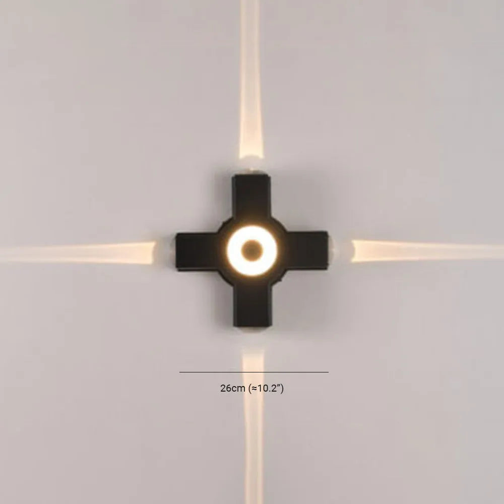 Vexor Wall Light Modern Waterproof Cross Outdoor Garden/Corridor