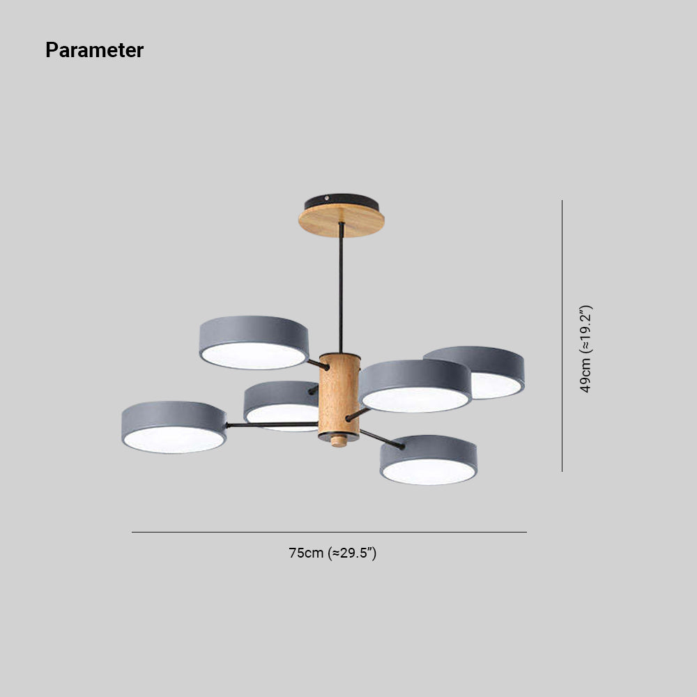 Arisha – art déco-hengiljós, hvítt/grænt/grátt, málmur/viður