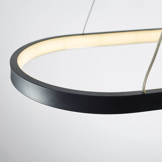Edge Enkelhet Modern Metall Pendellampa Svart Köksö