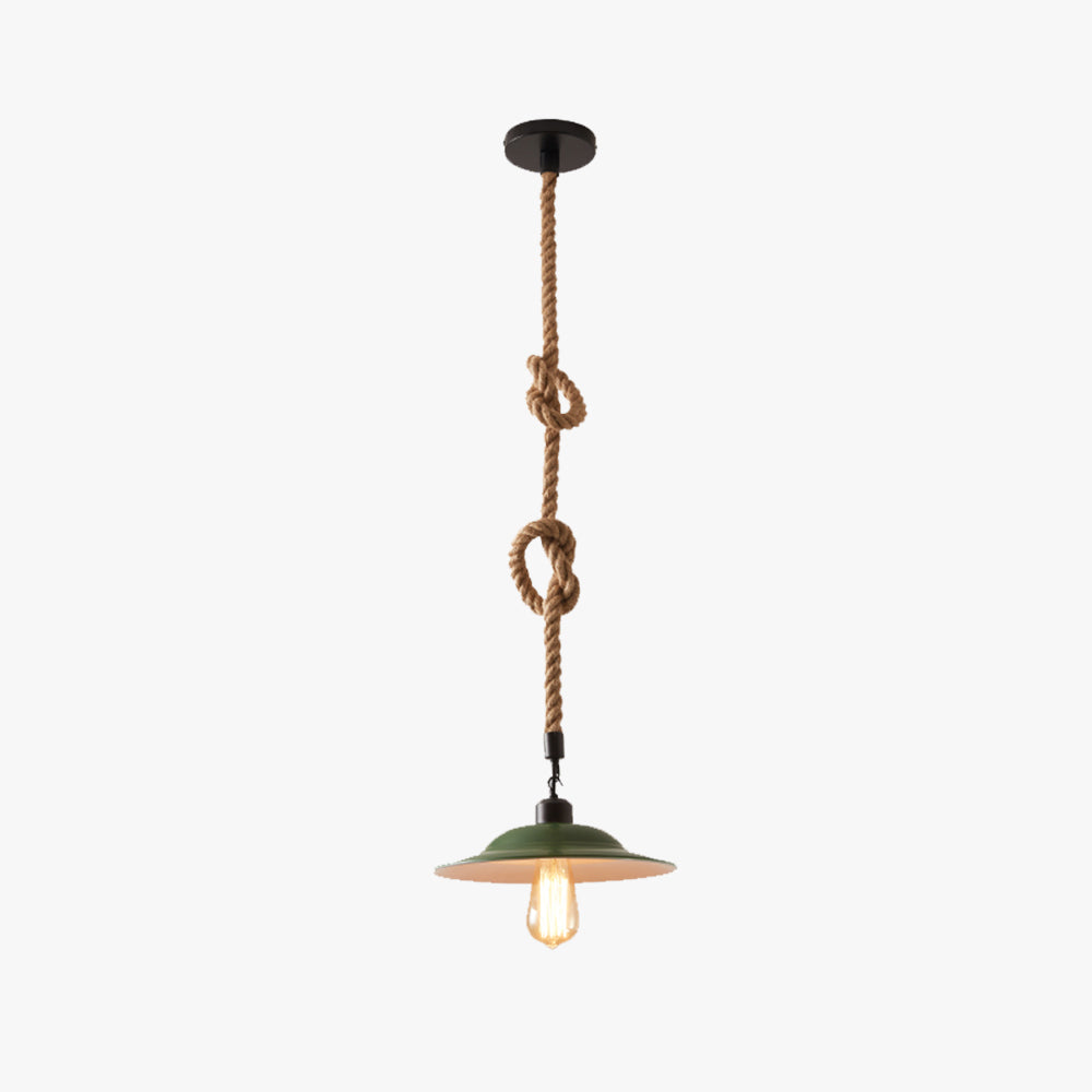 Epoch vintage-tyylinen LED-riippuvalaisin vihreää metallia ruokailuhuoneeseen/makuuhuoneeseen