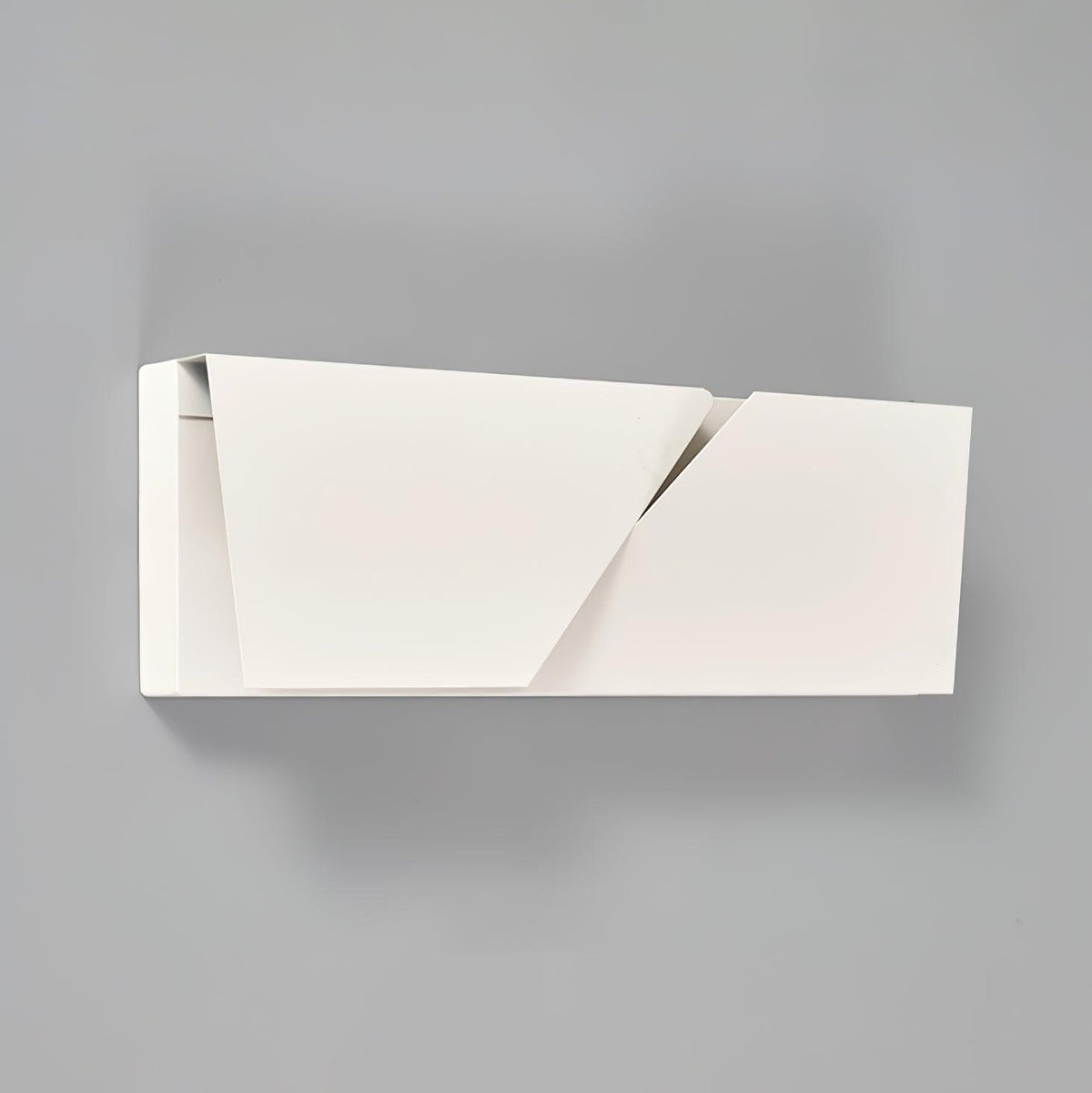 Væglampe med 3D-geometriske paneler, lagdelt lyskunst, fjernbetjent dæmpning, moderne