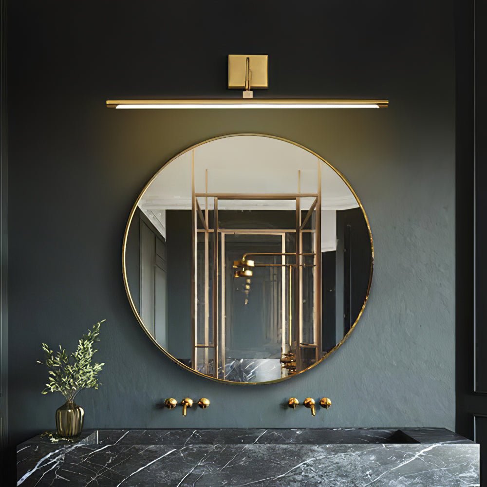 Tevelo minimalistisk vägglampa i mässing