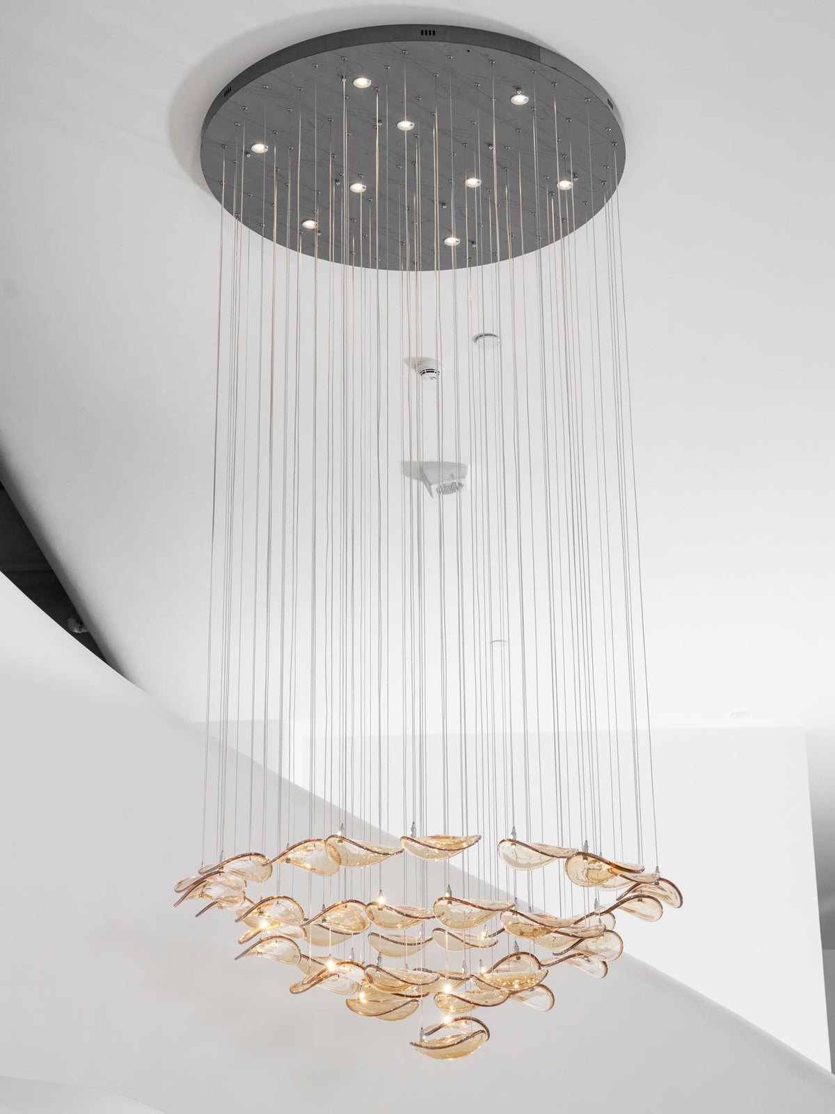 Orinthal Wave Floating Leaf Chandelier