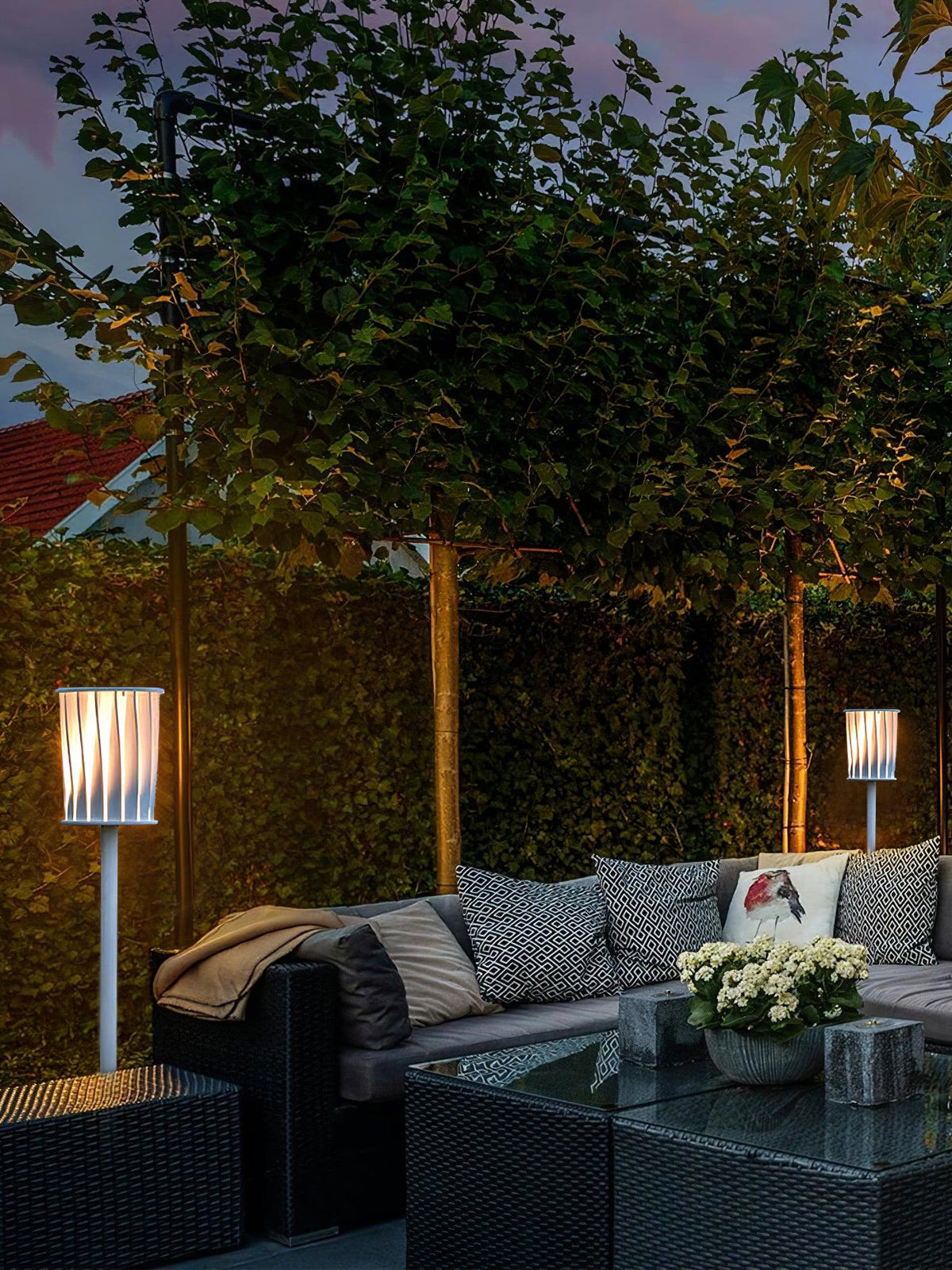 Flare Moderne udendørslampe i aluminium