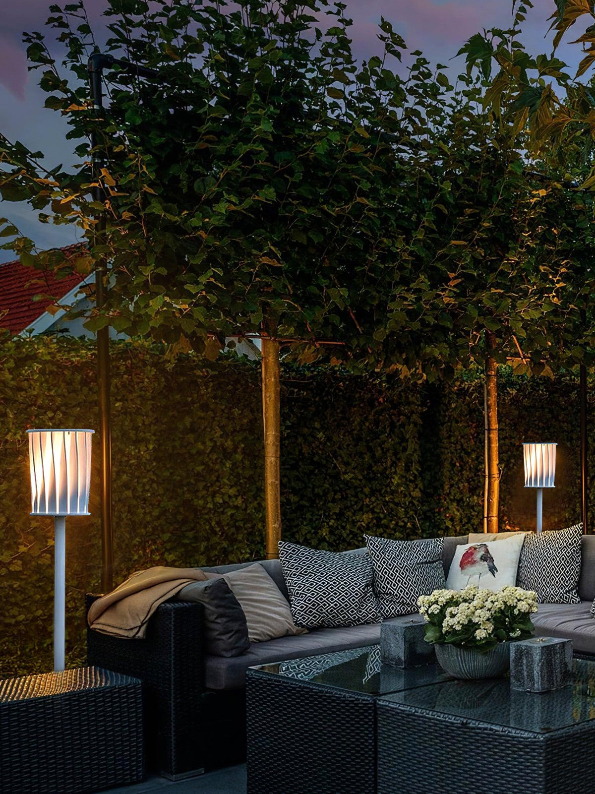 Flare Moderne udendørslampe i aluminium