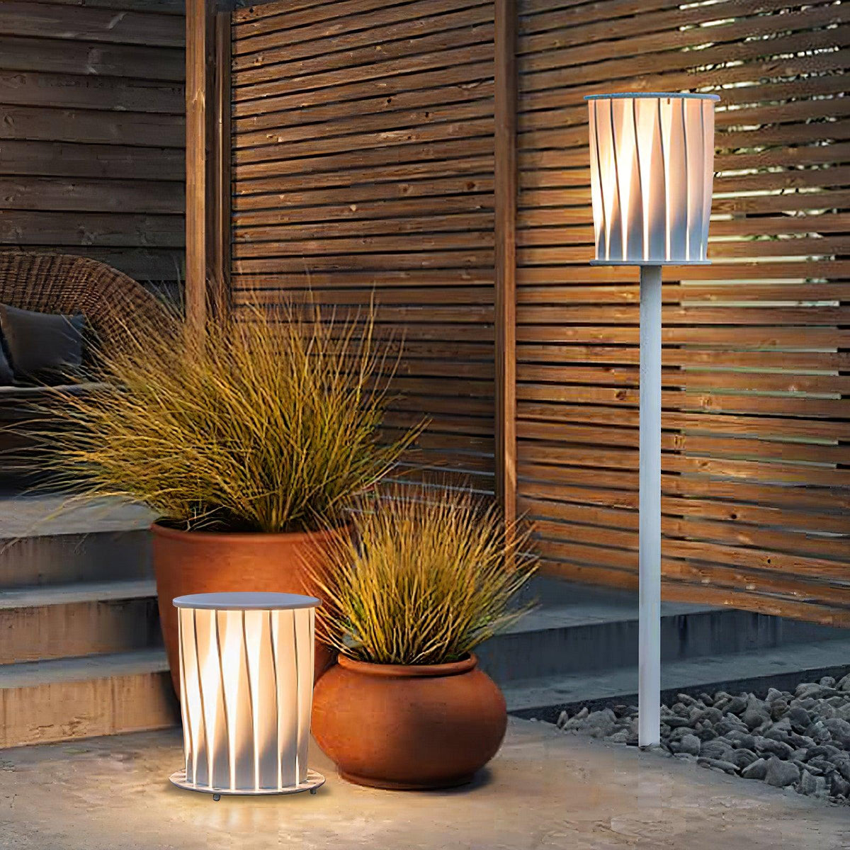Flare Moderne udendørslampe i aluminium