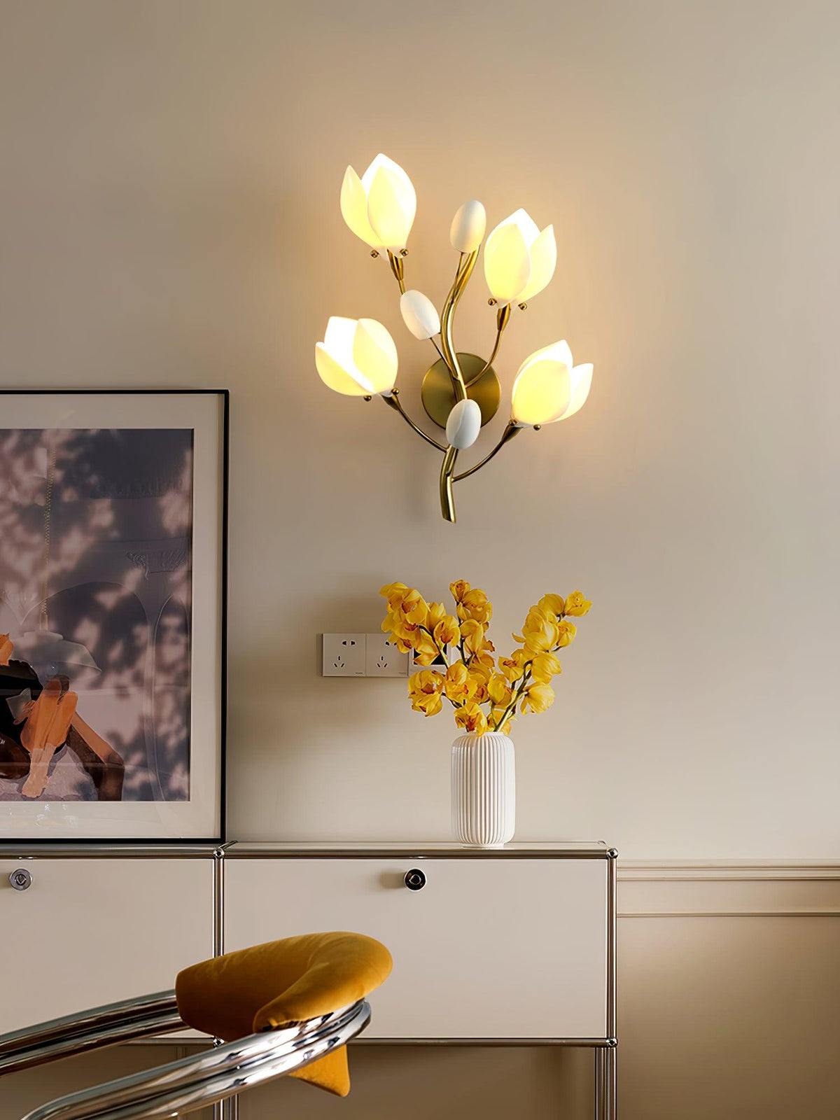 Dirixa Magnolia Elegance -keraaminen seinävalaisin
