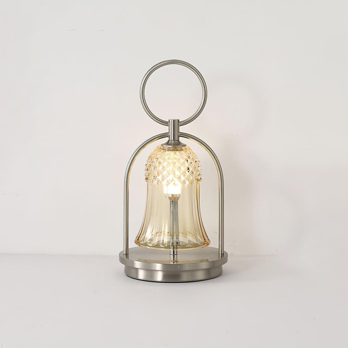 Bell Vintage bordlampe i glas