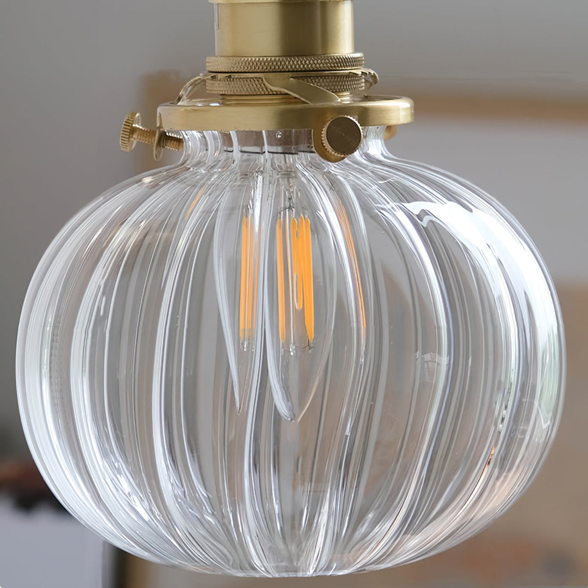 June vintagevägglampa i glas