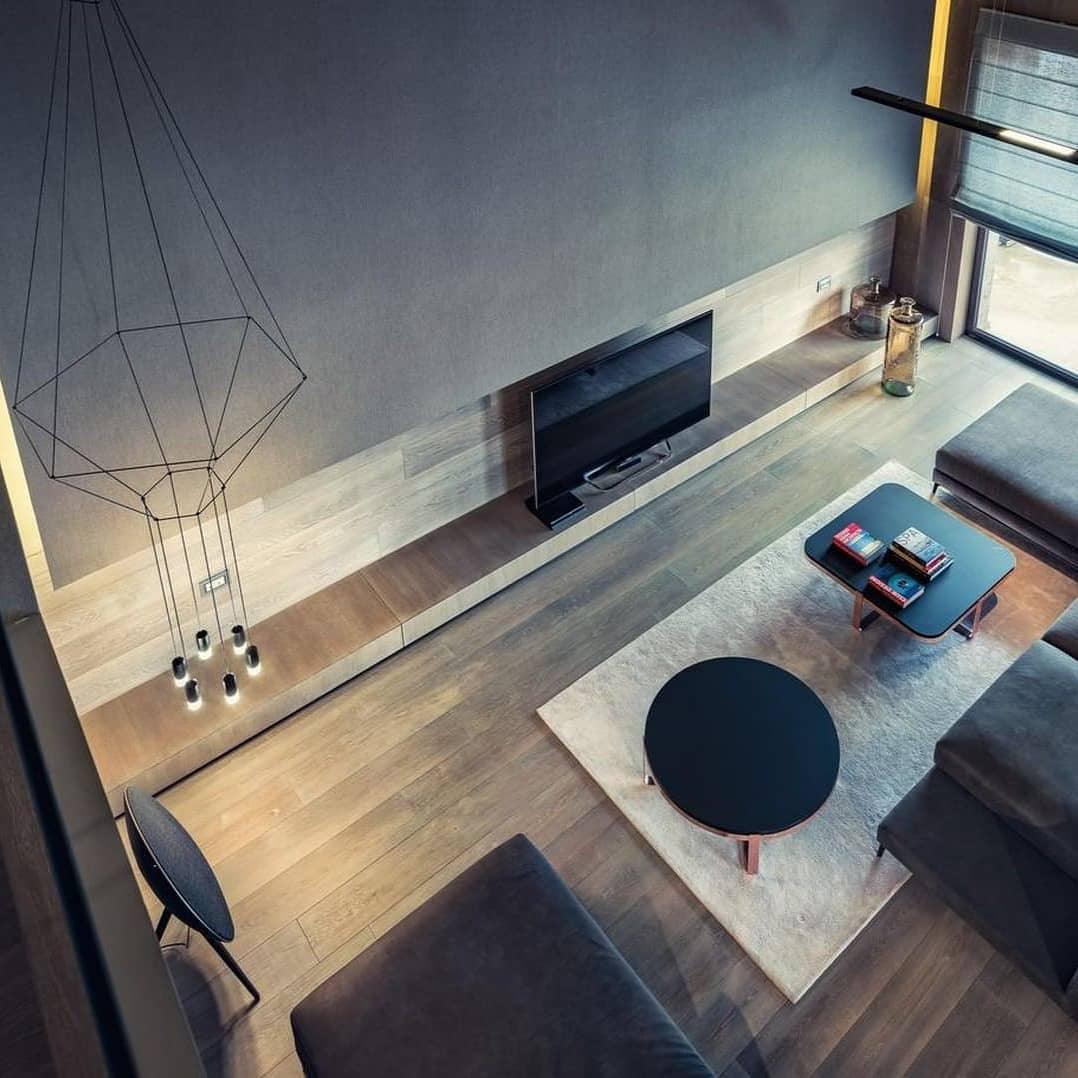 Elaalora geometrinen musta LED-riippuvalaisin metallilangasta