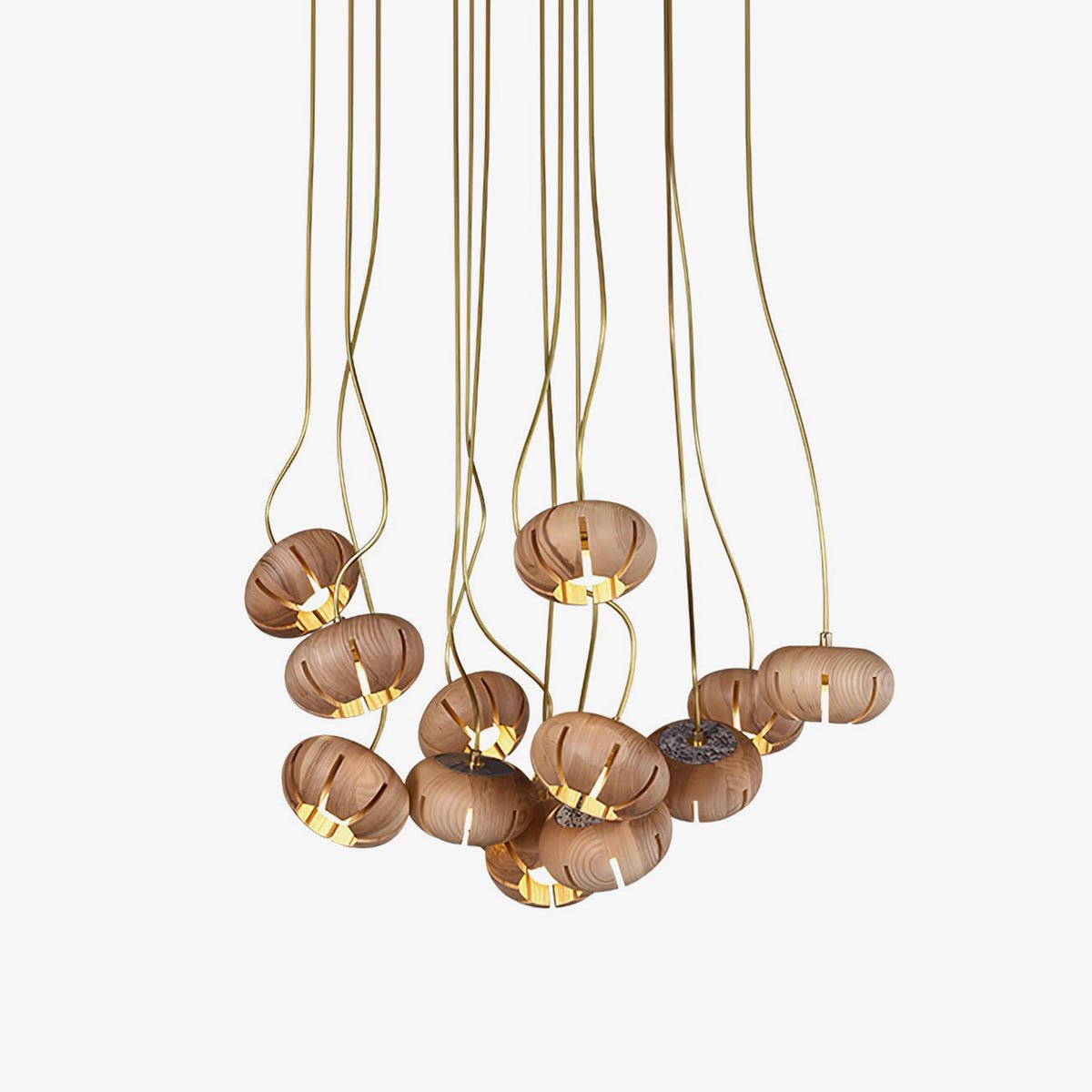 Lustre suspenso escultural em conjunto de mármore Zasorir