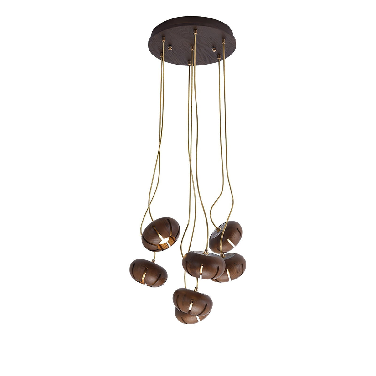 Lustre suspenso escultural em conjunto de mármore Zasorir