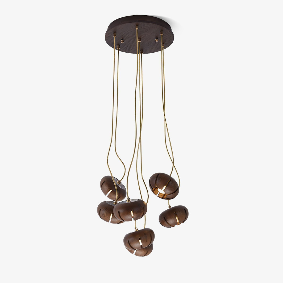 Lustre suspenso escultural em conjunto de mármore Zasorir