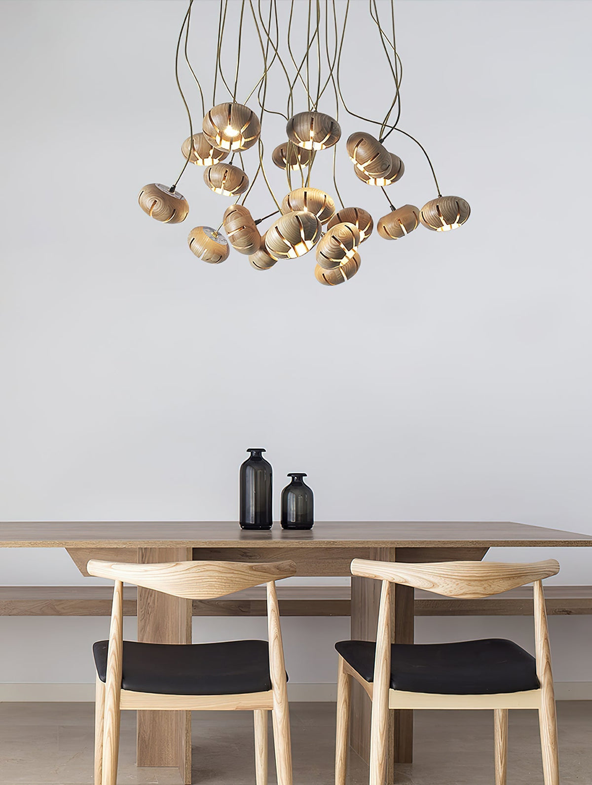 Lustre suspenso escultural em conjunto de mármore Zasorir