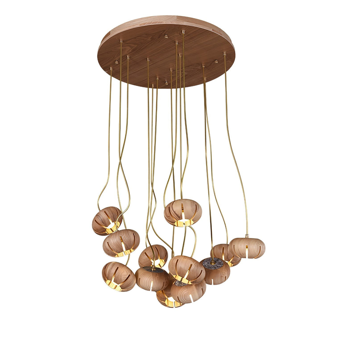 Lustre suspenso escultural em conjunto de mármore Zasorir