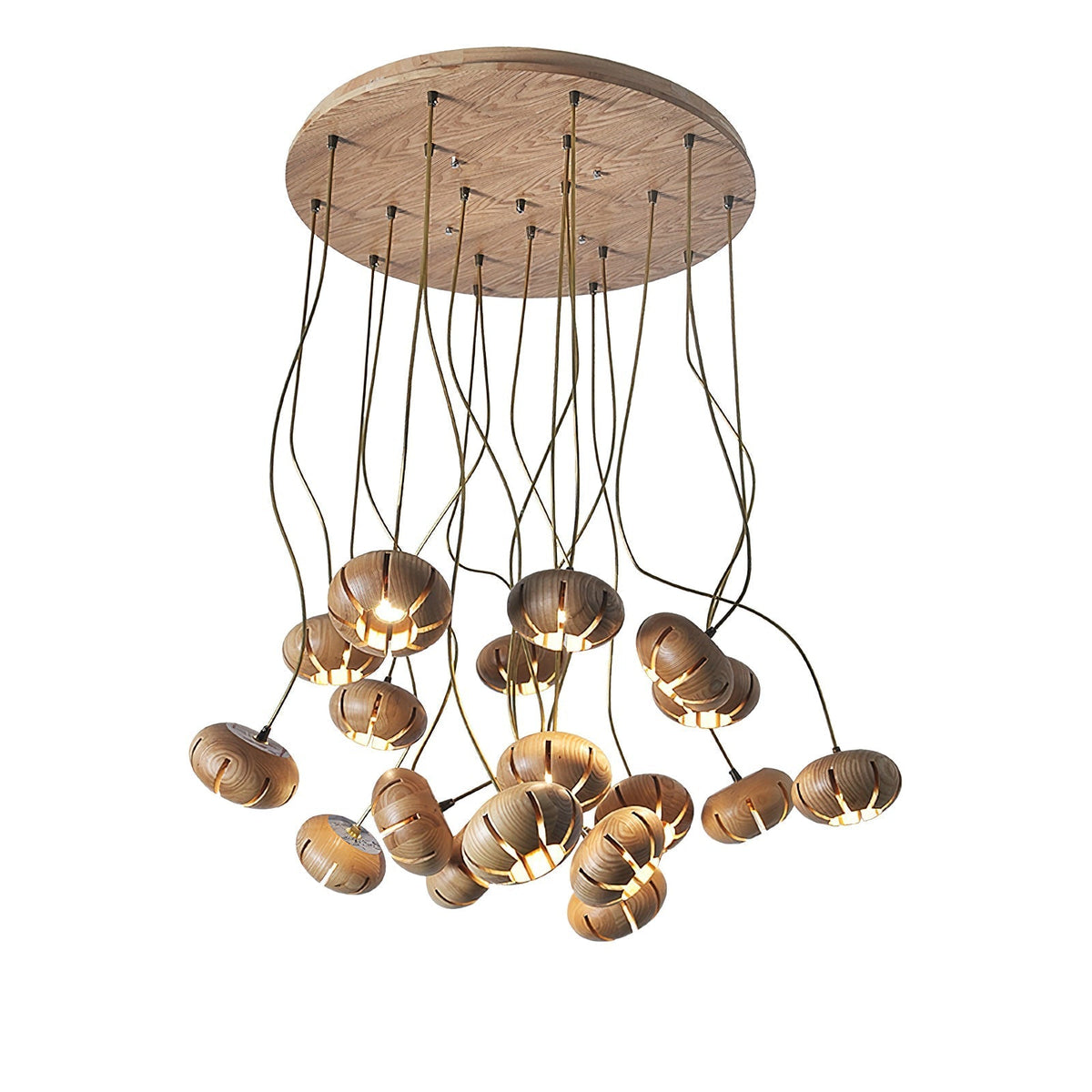 Lustre suspenso escultural em conjunto de mármore Zasorir