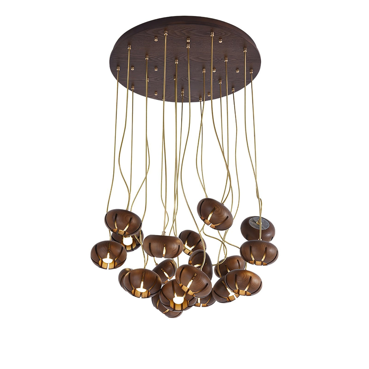 Lustre suspenso escultural em conjunto de mármore Zasorir