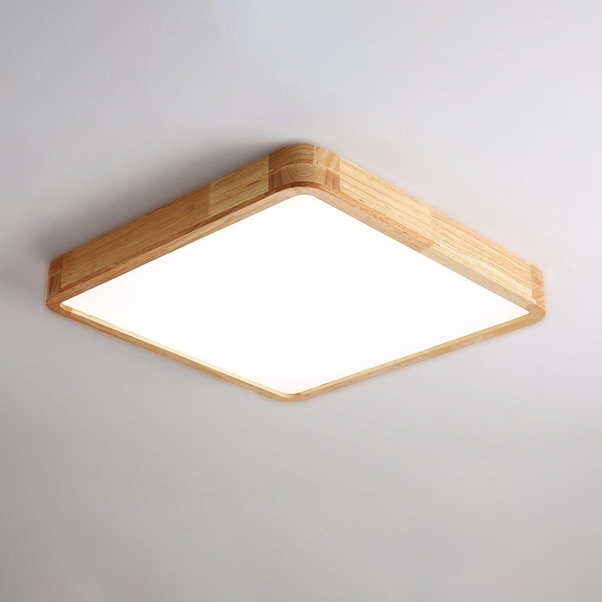 Hano geometrisk loftslampe i træ