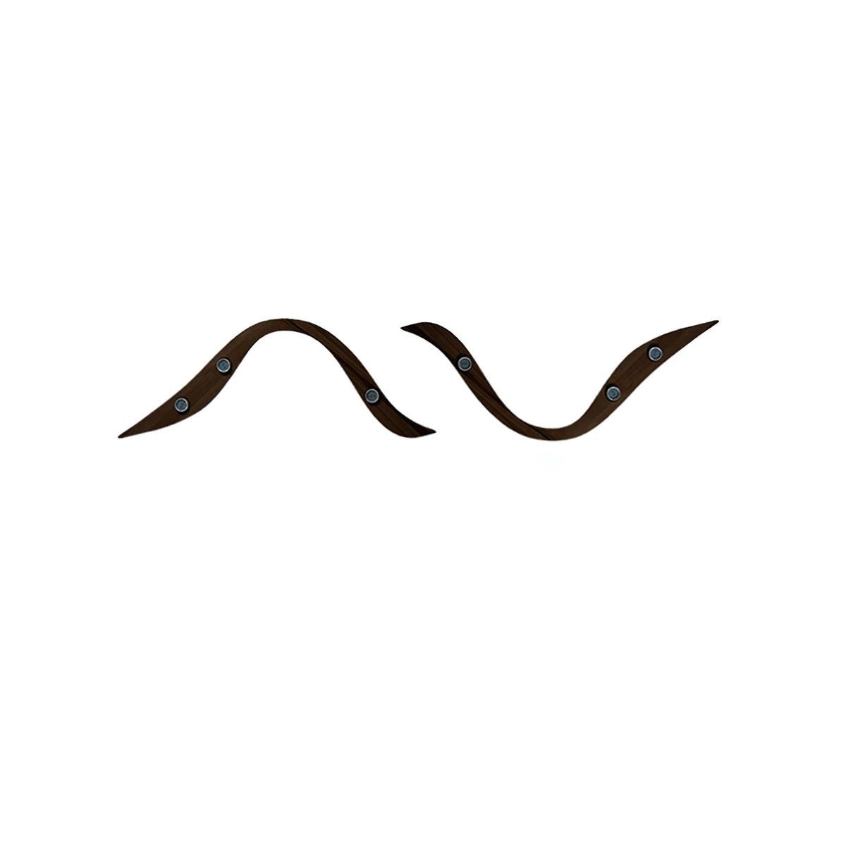 Queral minimalistisk pendellampa i trä med mjuka linjer