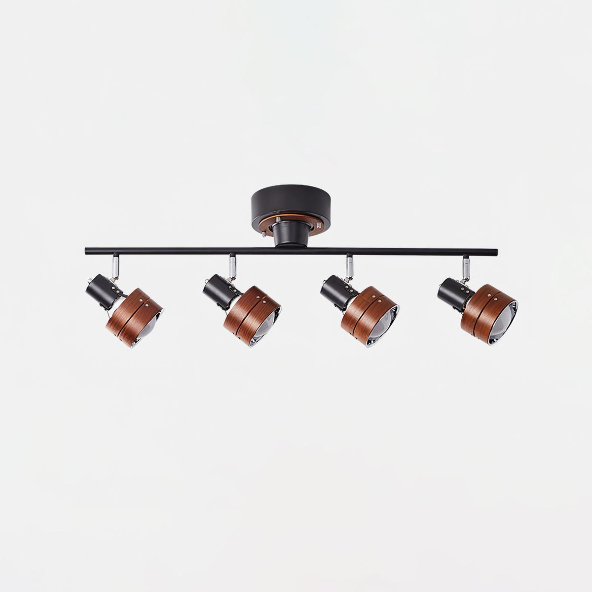 Elsorila elegant justerbar spot-loftlampe i træ