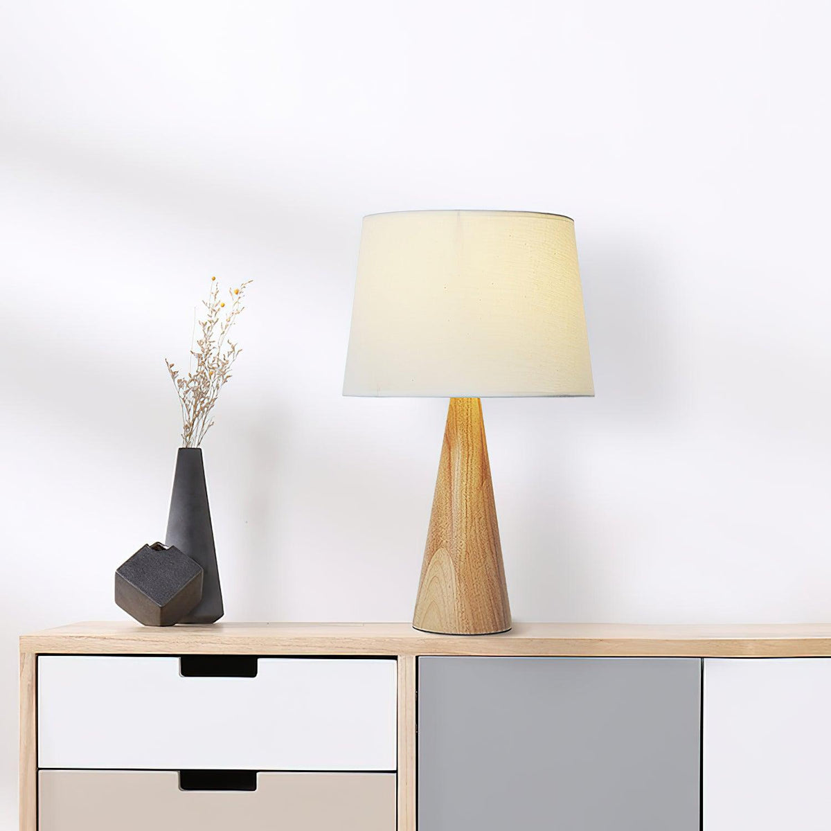 Aldalina Drift bordslampa med trävas