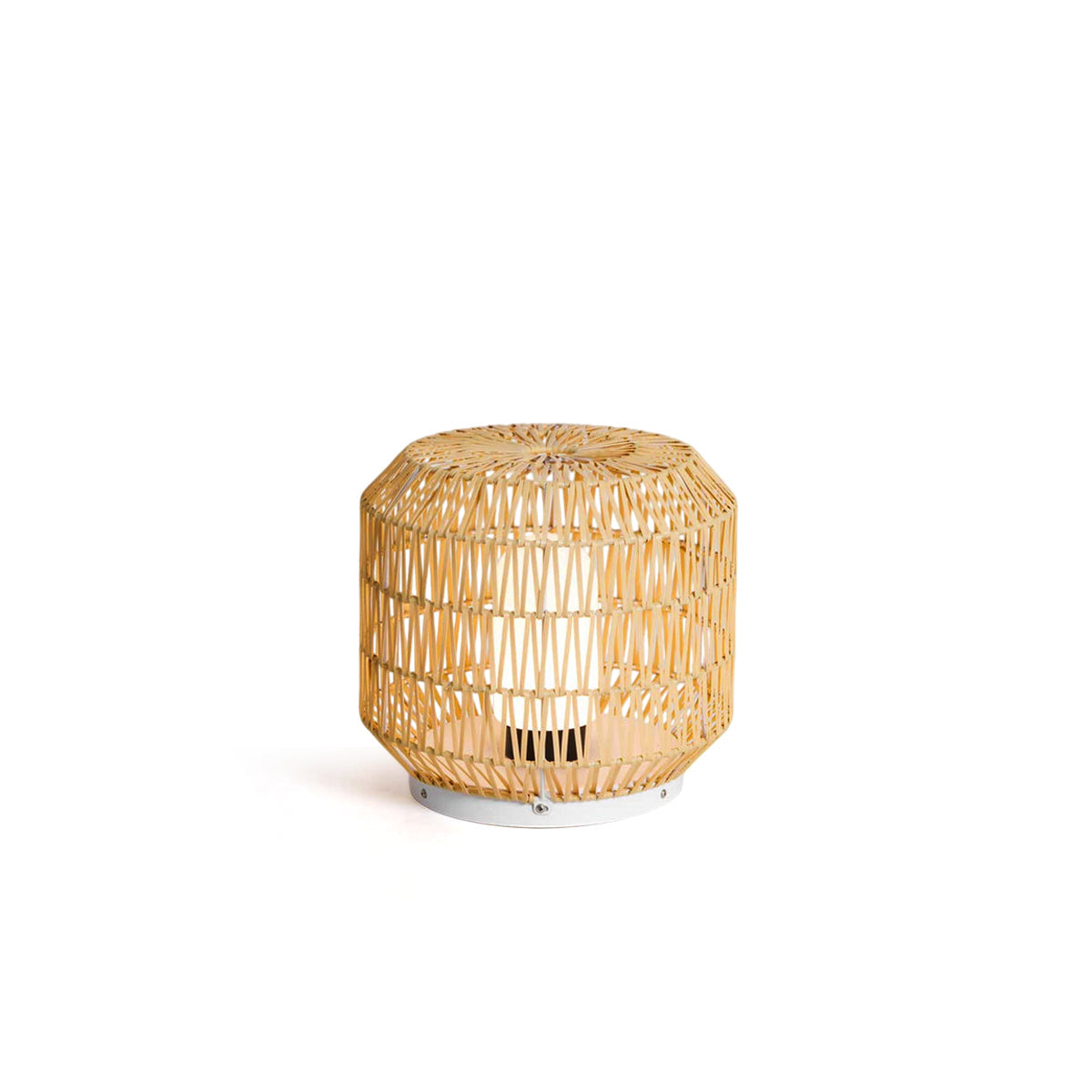 Candeeiro de exterior em rattan entrançado