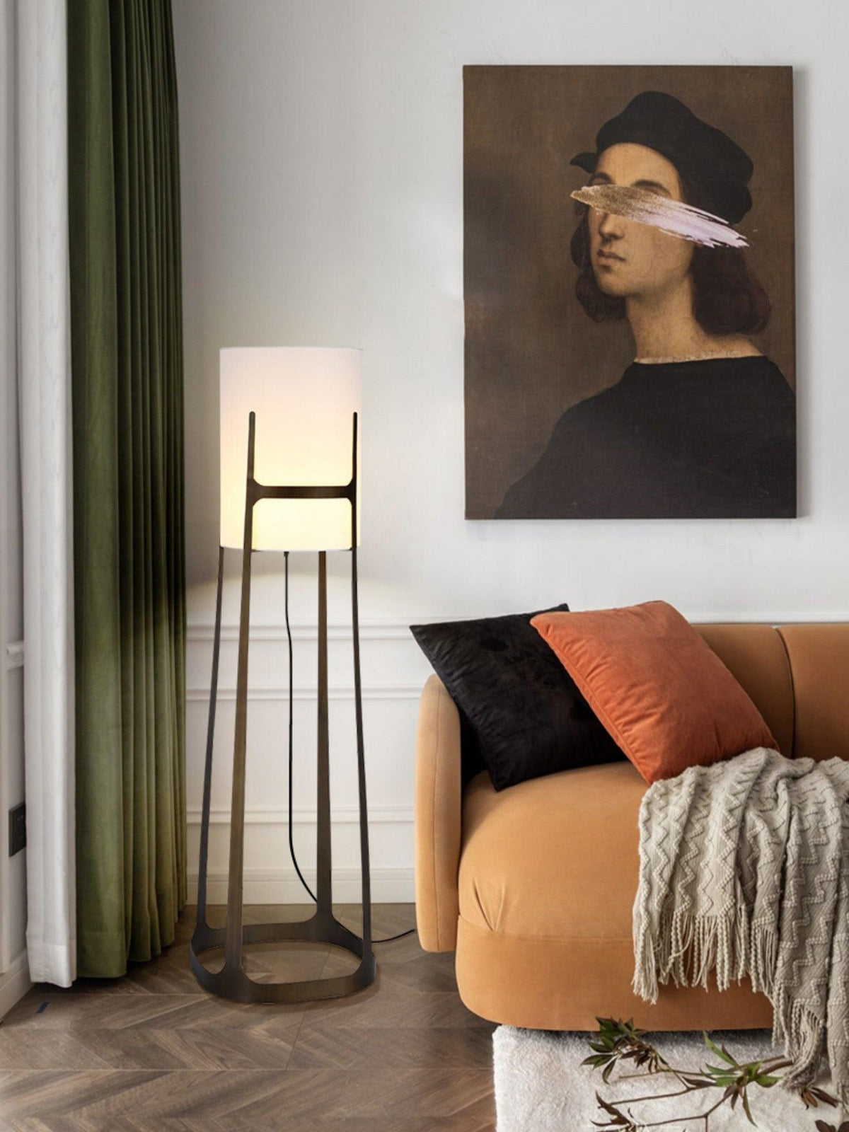 Mirinelle Klassisk stofgulvlampe
