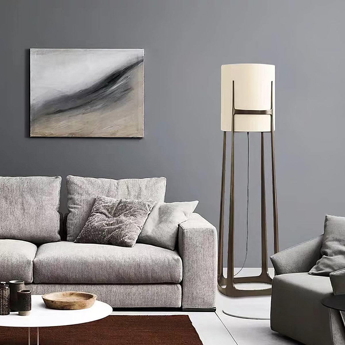 Mirinelle Klassisk stofgulvlampe