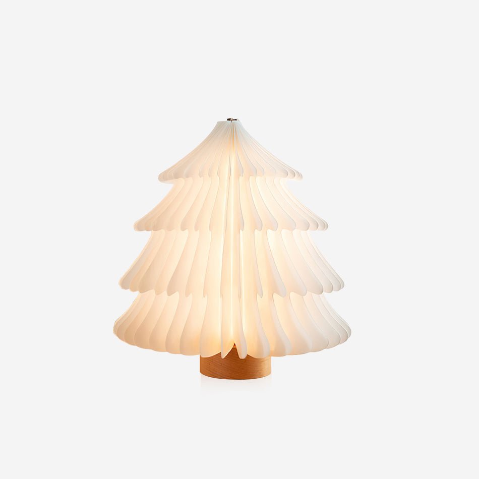 Sammenklappelig juletræs-bordlampe