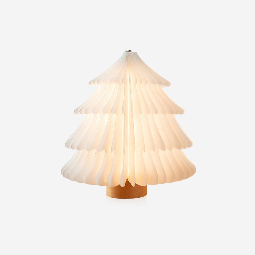 Sammenklappelig juletræs-bordlampe