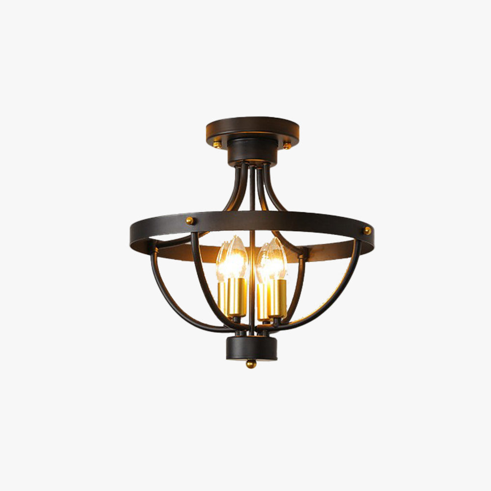 Silva vintage LED-pendellampa i matt svart metall för matsal
