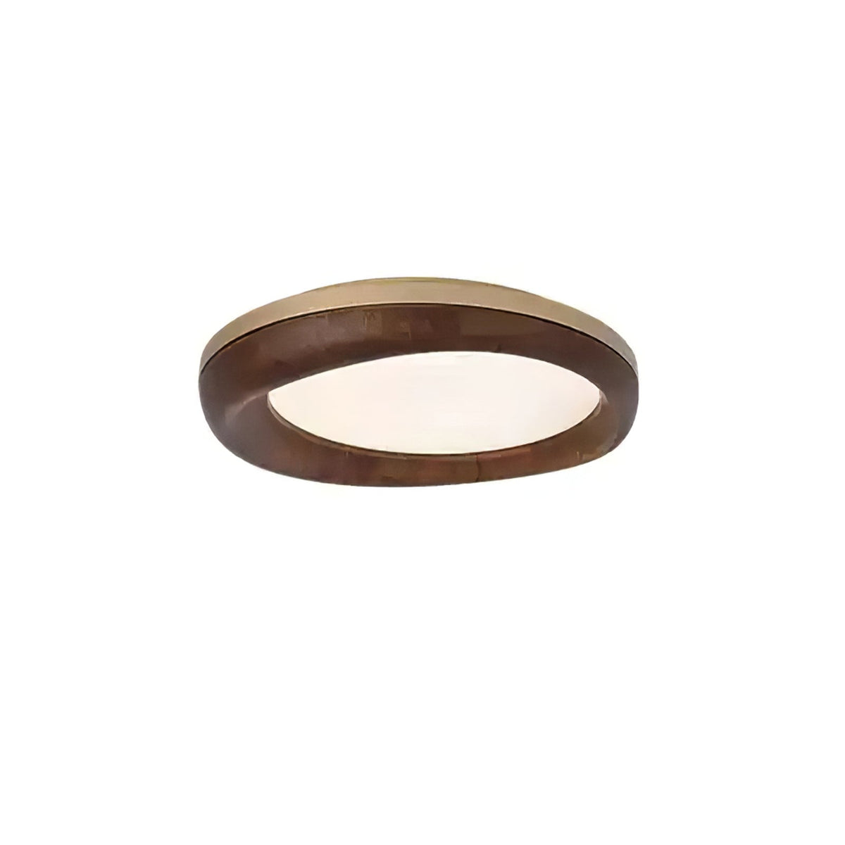 Eurtheara organisk loftslampe i træ og glas