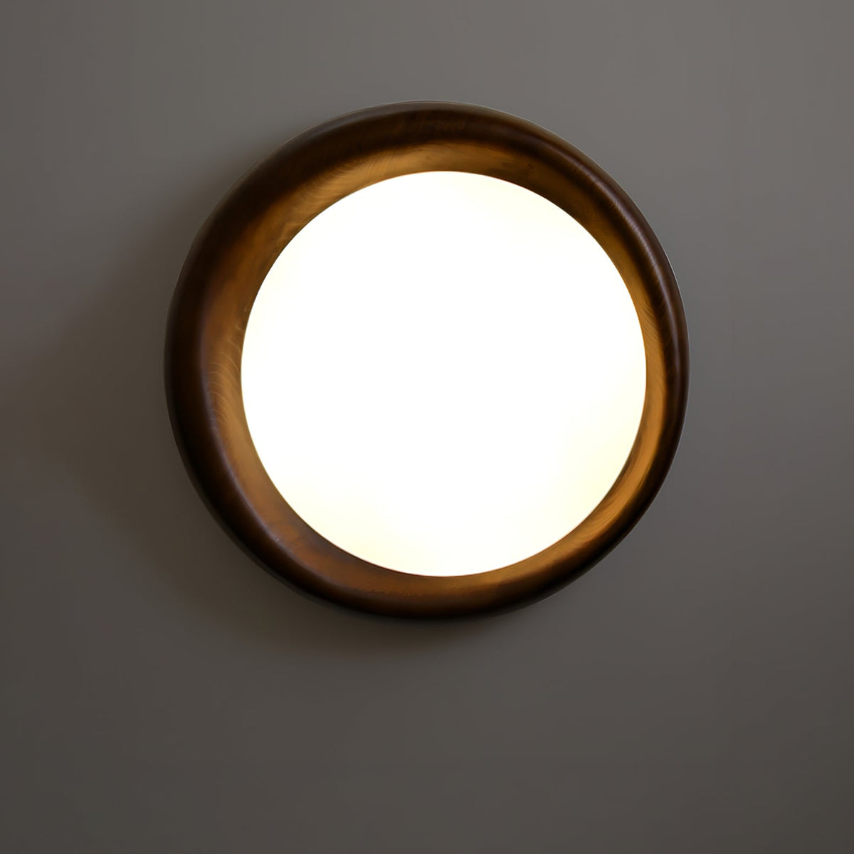 Eurtheara organisk loftslampe i træ og glas