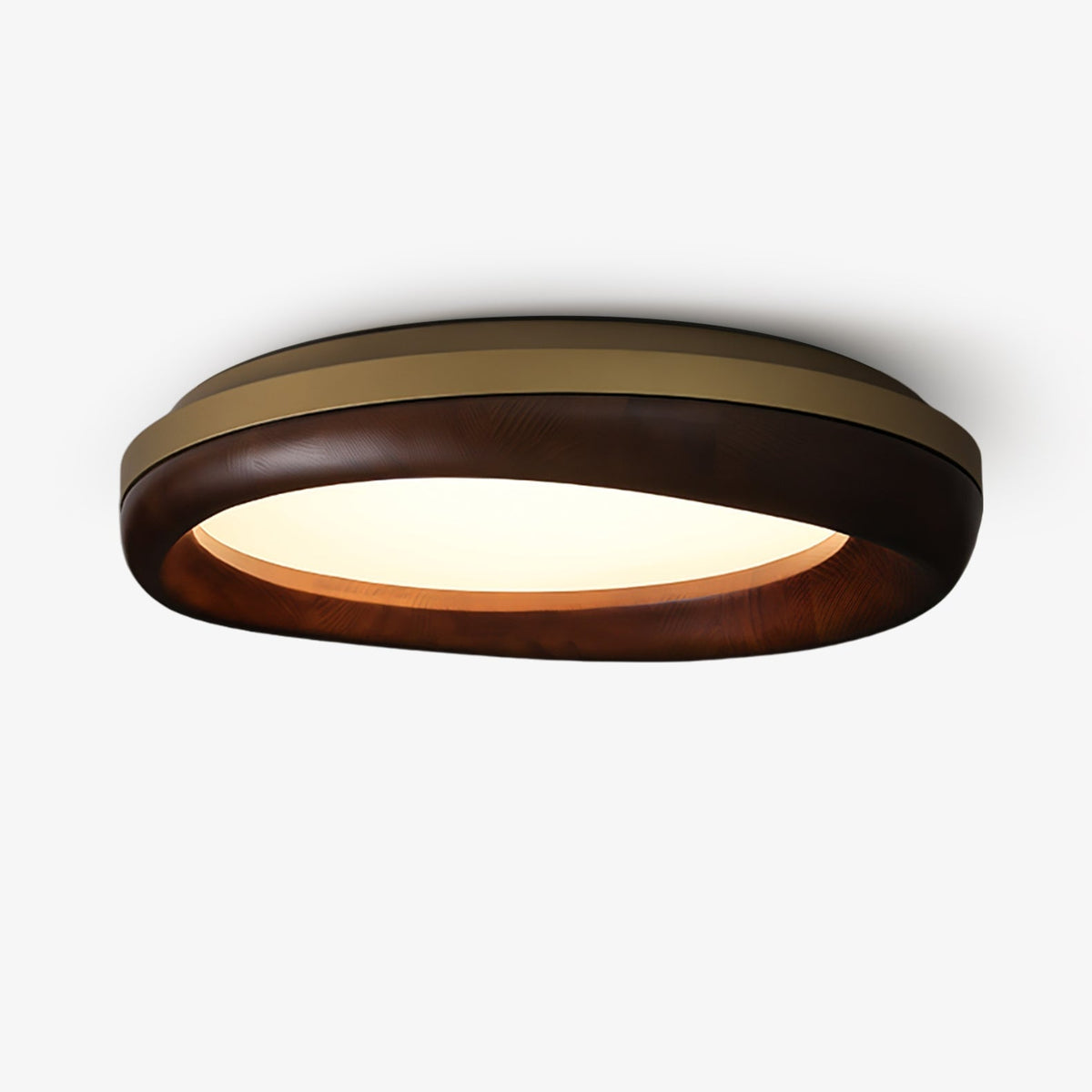Eurtheara organisk loftslampe i træ og glas