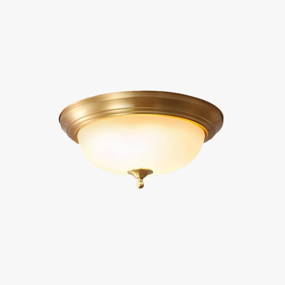 Arisha Flush Mount Ceiling Light  Brass Retro LED Living Room Bedroom