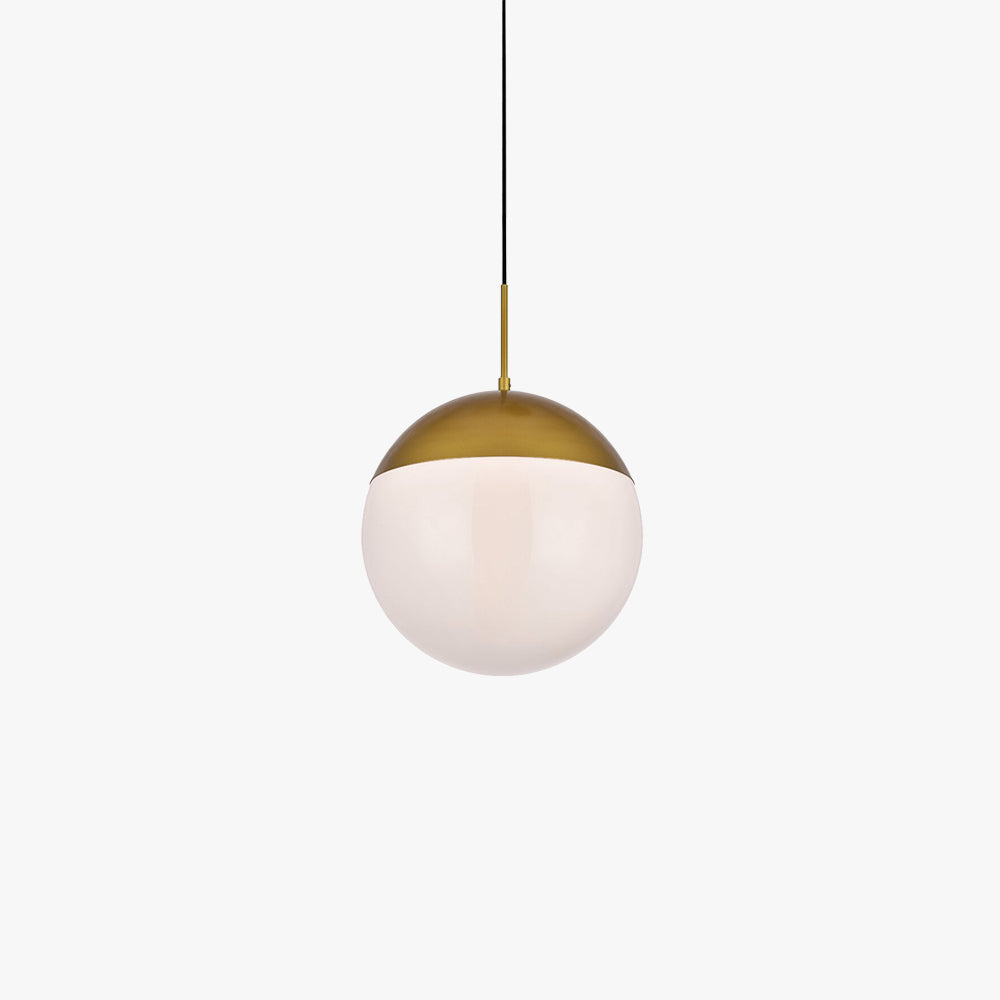 Hallie moderne pendellampe i metal og glas til stuen, spisestuen eller soveværelset